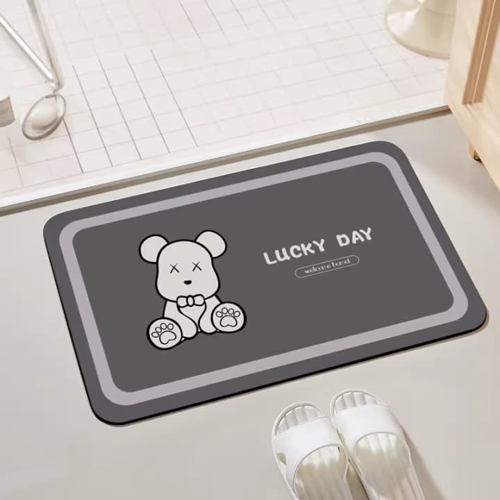 バスマット くつろぎモチーフ珪藻土バスマット