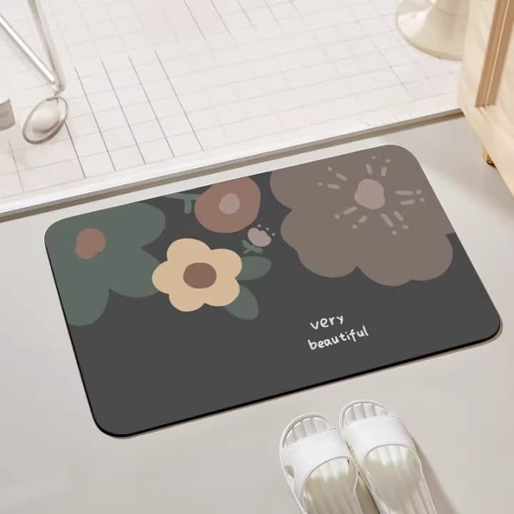 バスマット くつろぎモチーフ珪藻土バスマット