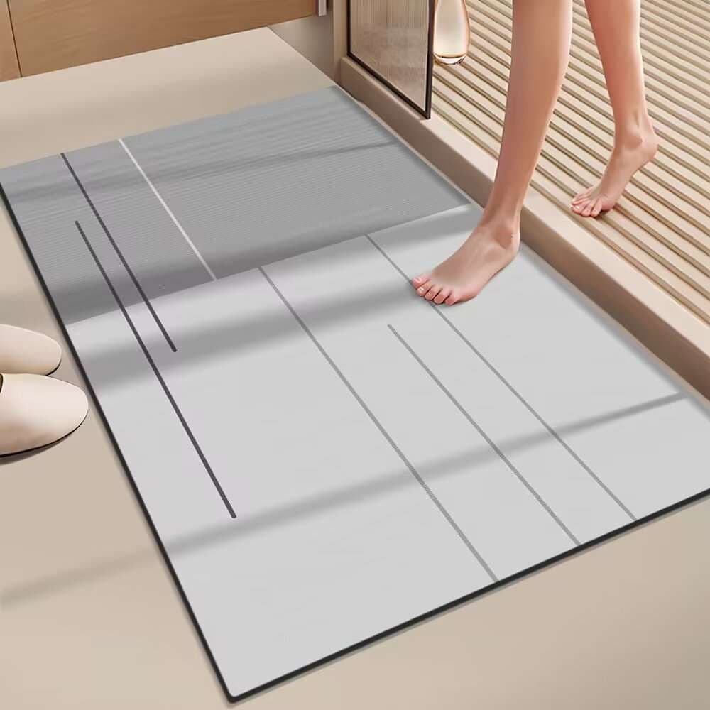 バスマット モダンデザイン吸水珪藻土バスマット