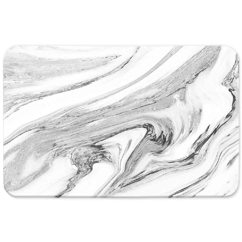 バスマット 大理石模様の吸水マット