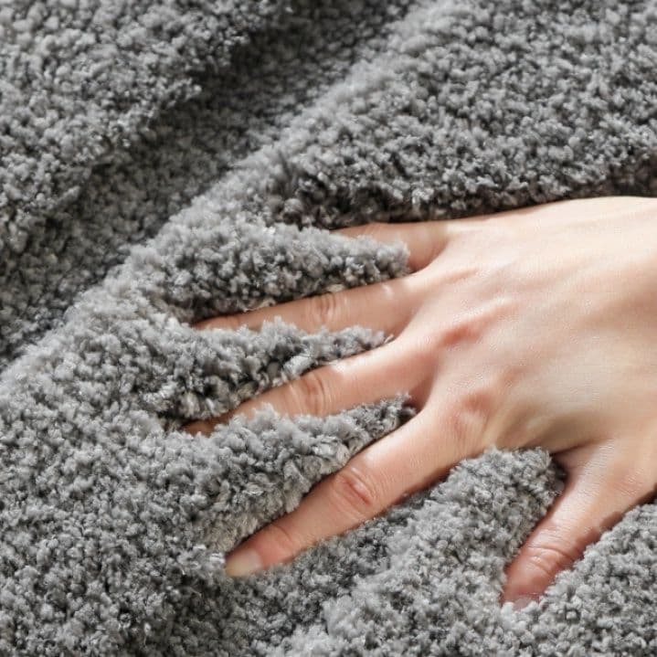 バスマット ふわふわ立体縞模様滑り止め付きタオル地足拭きマット