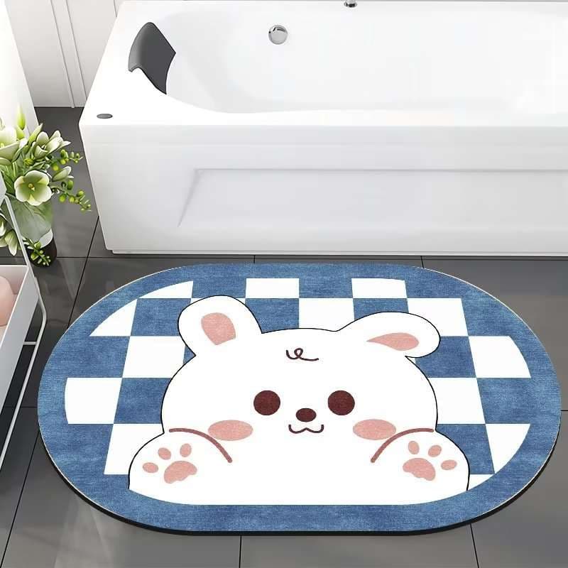 バスマット もこもこ動物バスマット