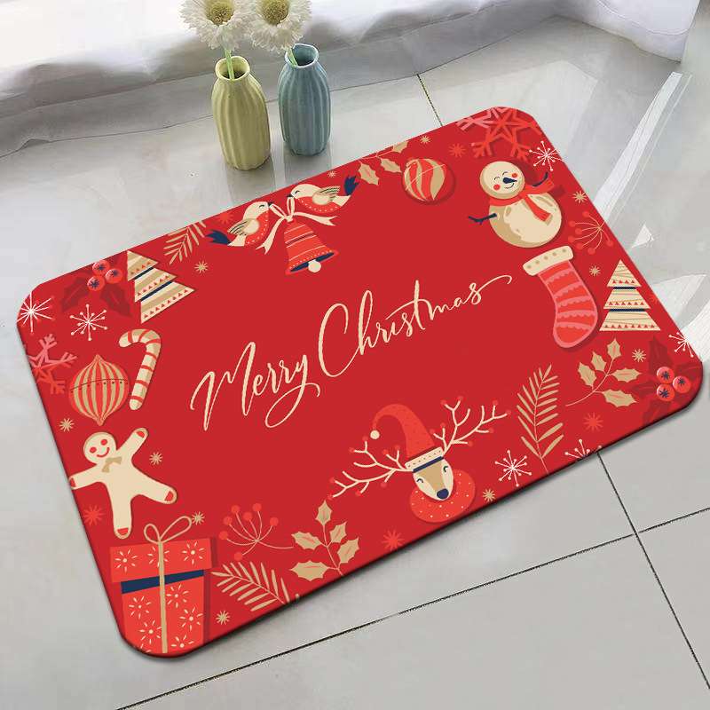 バスマット クリスマス柄珪藻土バスマット