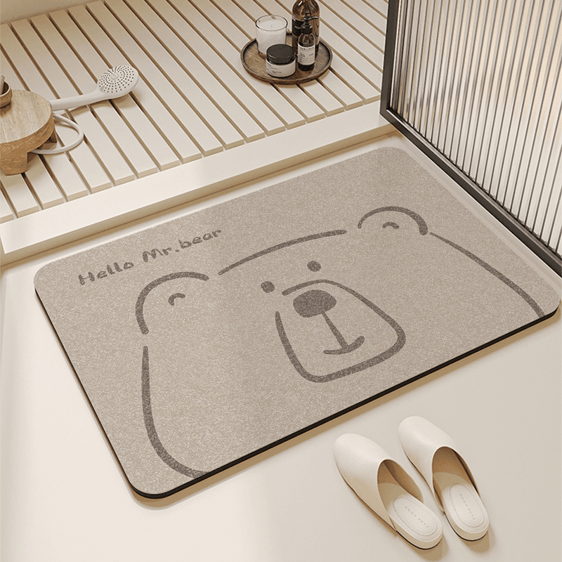 バスマット クマさんの仲間たち珪藻土バスマット