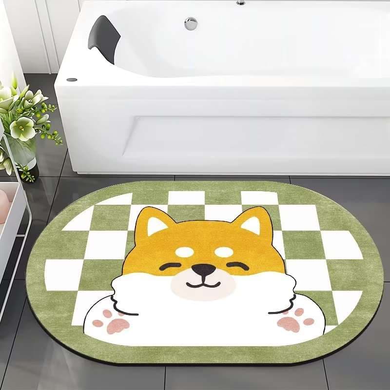 バスマット もこもこ動物バスマット
