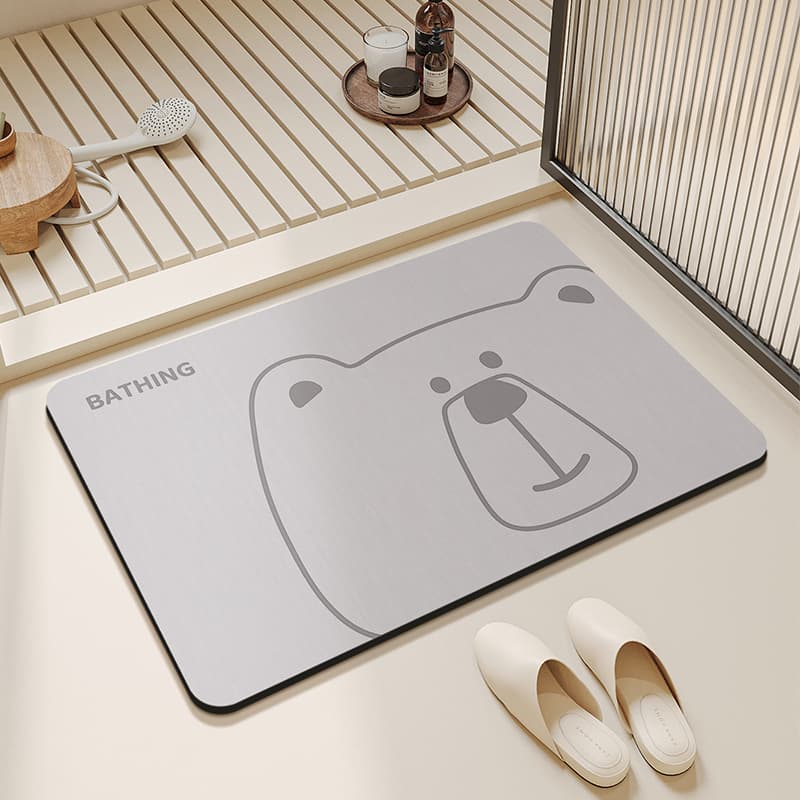 バスマット クマさんの仲間たち珪藻土バスマット