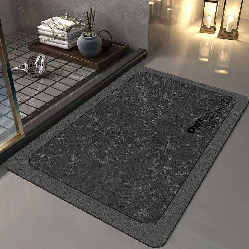バスマット 幾何学模様の吸水バスマット