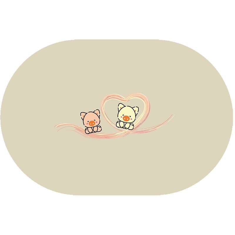 バスマット  可愛い動物柄の吸水マット