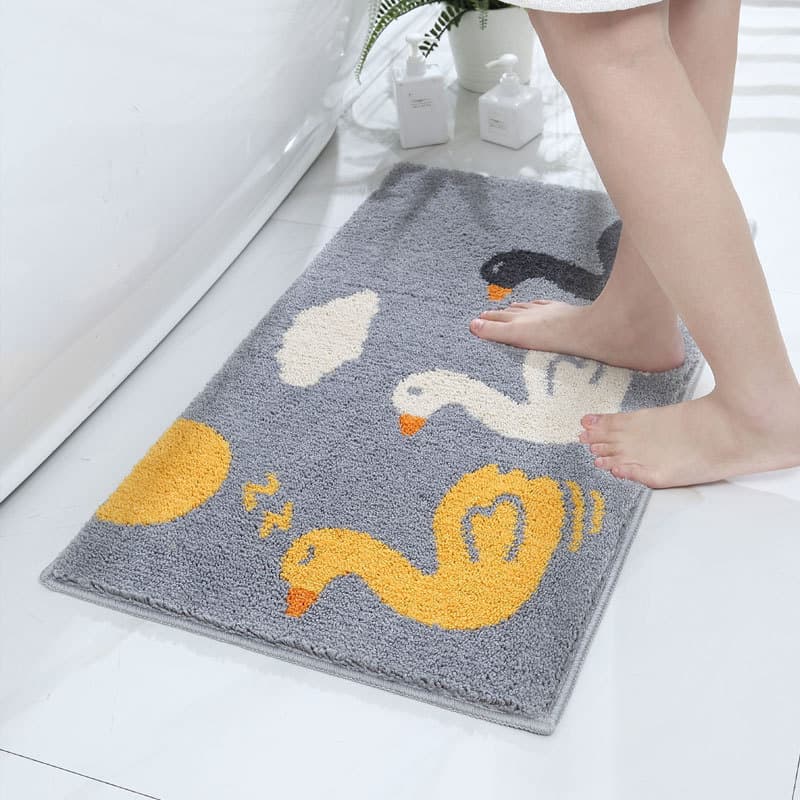 バスマット ねこシルエットモダンバスマット