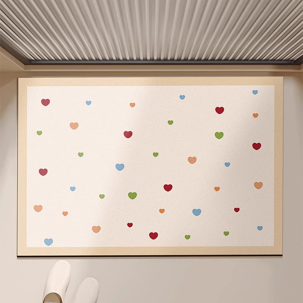 バスマット ハートフル珪藻土バスマット