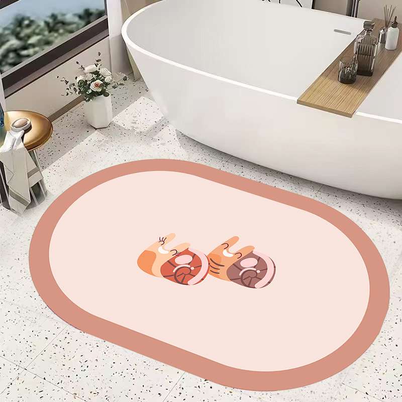 バスマット  可愛い動物柄の吸水マット