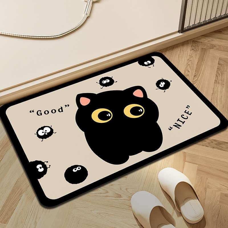 バスマット すやすや猫ちゃんの足拭きマット