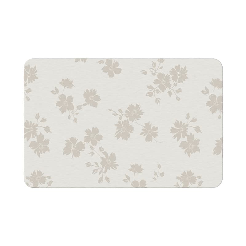 バスマット 花模様の癒し珪藻土マット