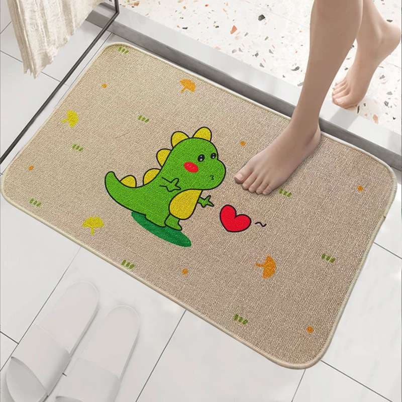 バスマット 芸術的リーフ柄バスマット