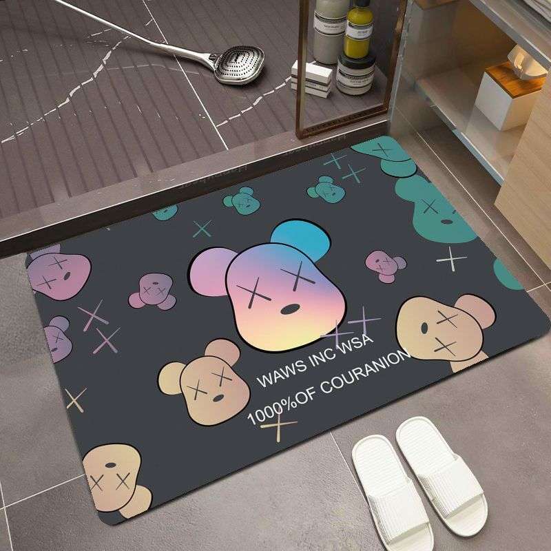 バスマット くまさんのおしゃれ珪藻土バスマット