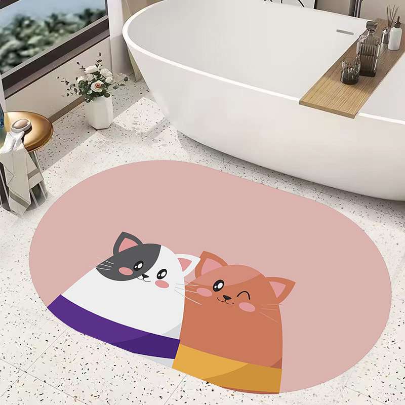 バスマット  可愛い動物柄の吸水マット