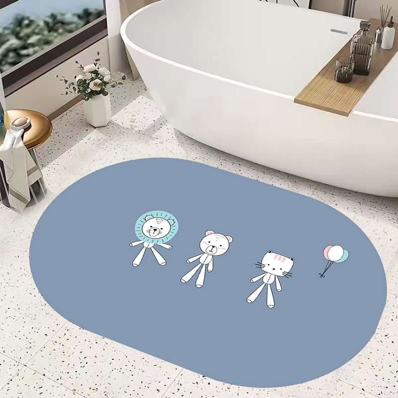 バスマット  可愛い動物柄の吸水マット