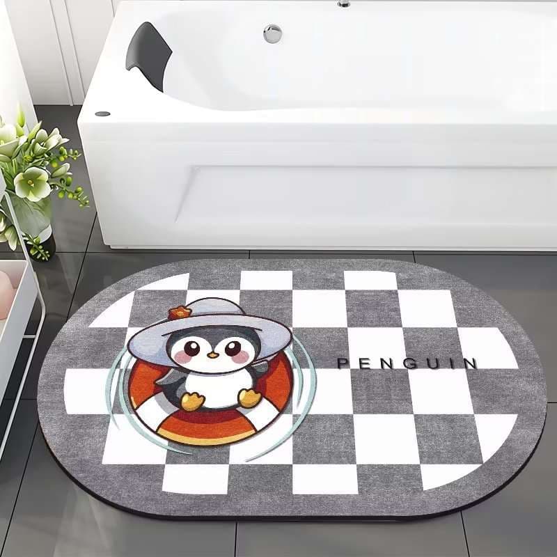 バスマット もこもこ動物バスマット