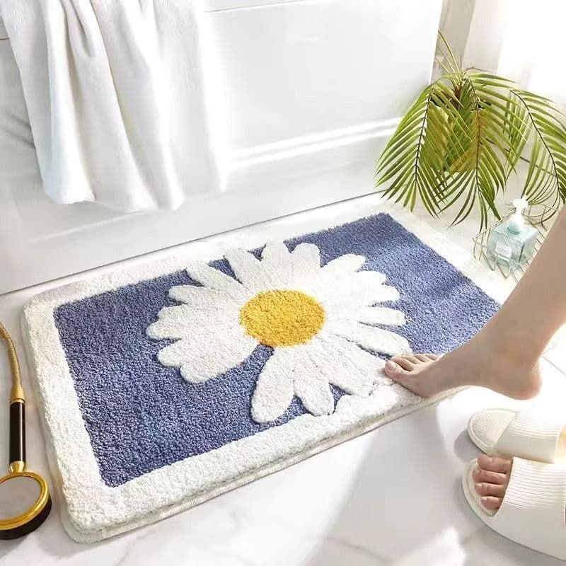 バスマット 花咲きマカロン もこもこバスマット