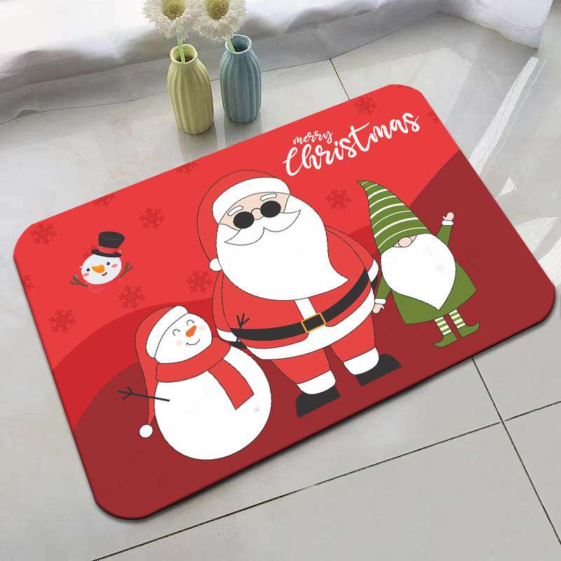 バスマット クリスマス柄珪藻土バスマット