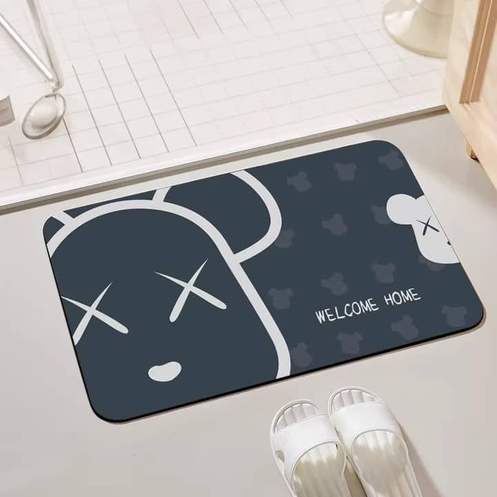 バスマット くつろぎモチーフ珪藻土バスマット