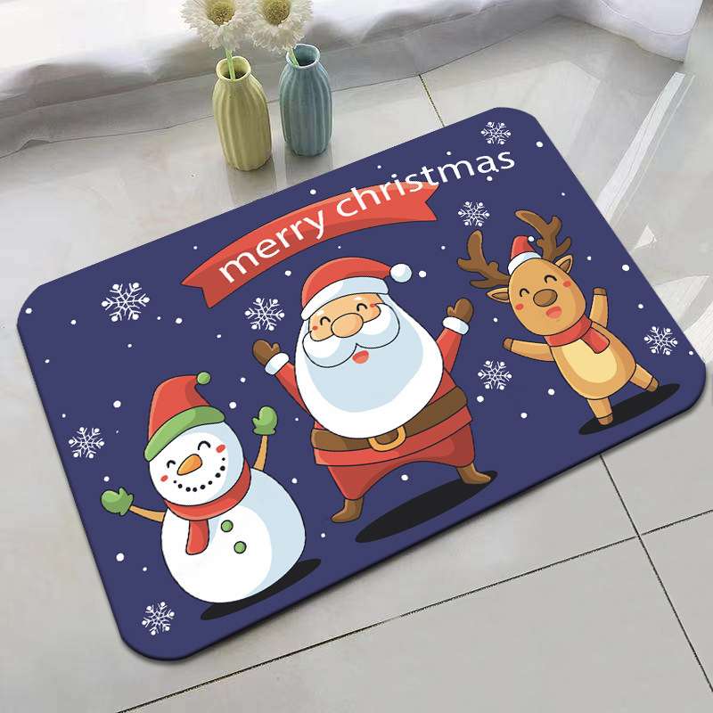 バスマット クリスマス柄珪藻土バスマット