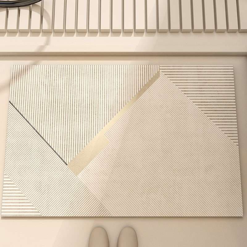 バスマット 幾何学模様のおしゃれな珪藻土バスマット