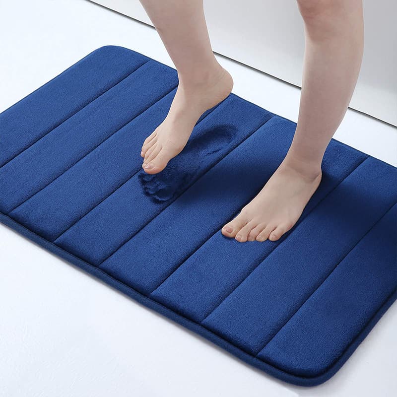 立体キルト加工 吸水速乾バスマット ポリエステル