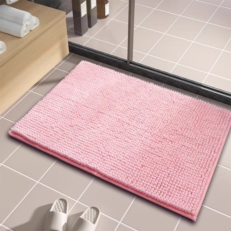 ふわふわ玉編み足触り抜群バスマット ポリエステル